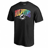 Men's Miami Dolphins NFL Pro Line by Fanatics Branded Black Big & Tall Pride T-Shirt,baseball caps,new era cap wholesale,wholesale hats